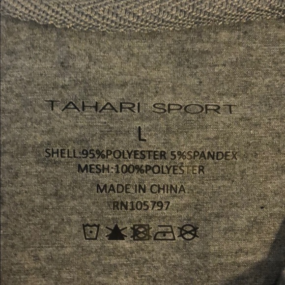 Tahari Sport Women’s Gray Net Crop Top‎ Tank - Picture 2 of 8